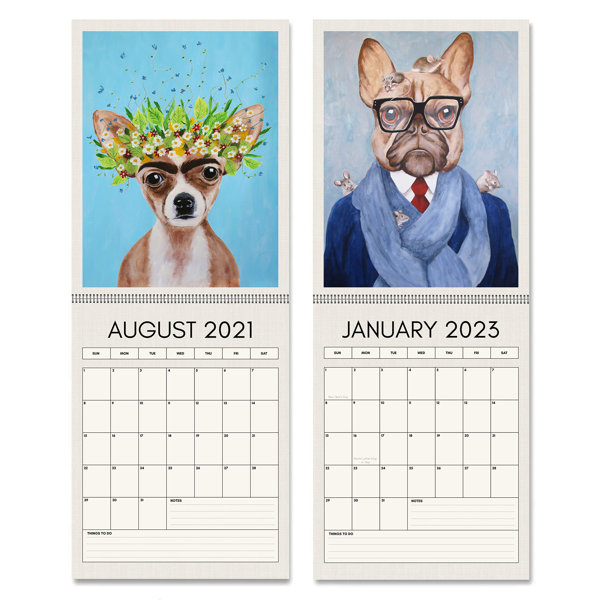 Bless international 18 Month August 2021 to January 2023 Dog Days Wall
